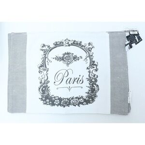 Set of 4 fabric placemats Vintage Paris print dinner serving home decor cottage